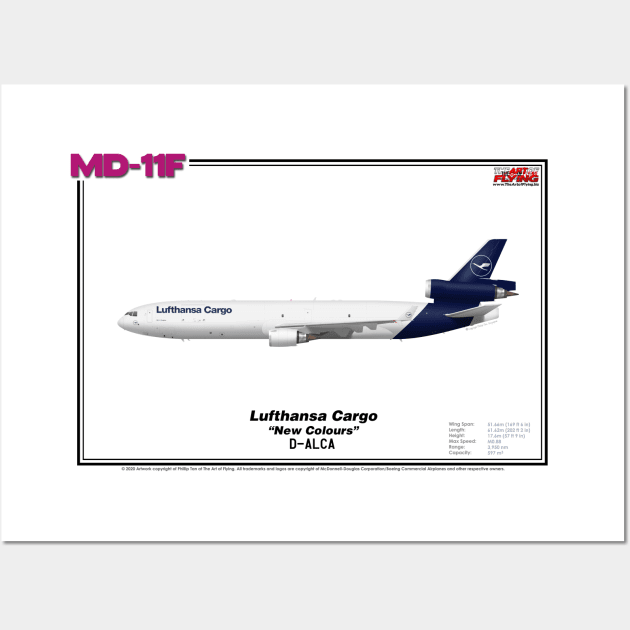 McDonnell Douglas MD-11F - Lufthansa Cargo "New Colours" (Art Print) Wall Art by TheArtofFlying